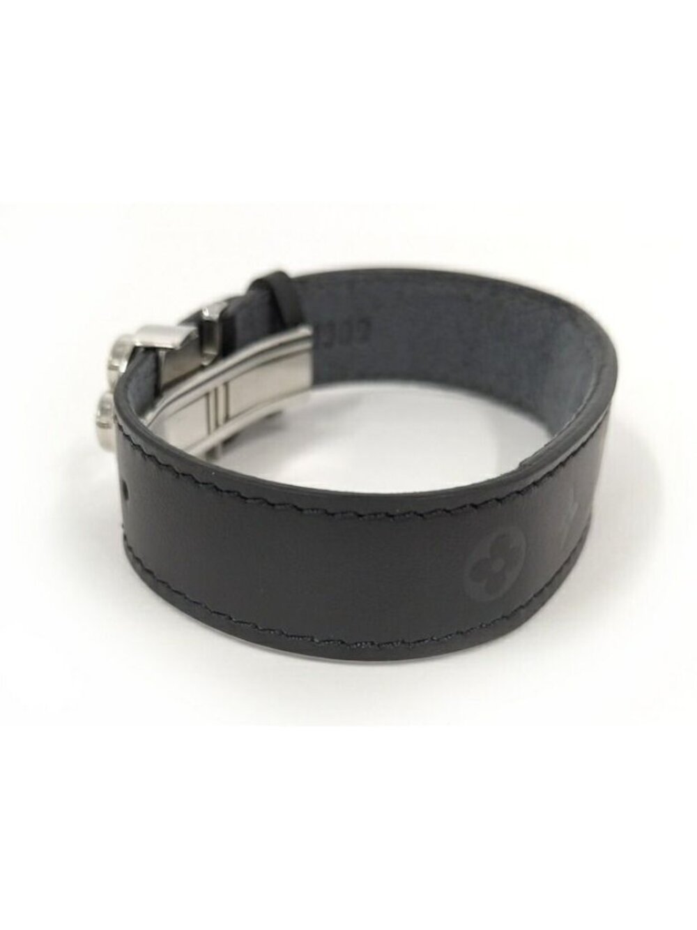 Louis Vuitton Vu Good Luck Bracelet Leather Black Monogram - Picture 3 of 9